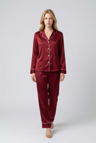 ARMANI LONG SATIN PJS